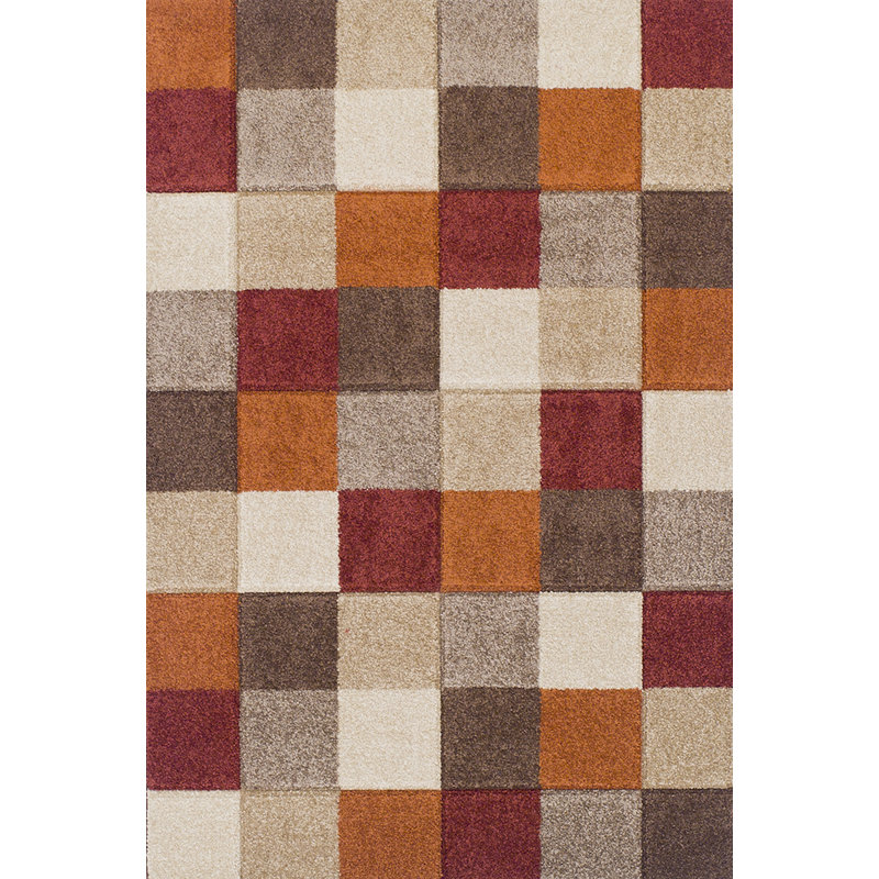17 Stories Dente Orange/Brown Rug & Reviews Wayfair.co.uk